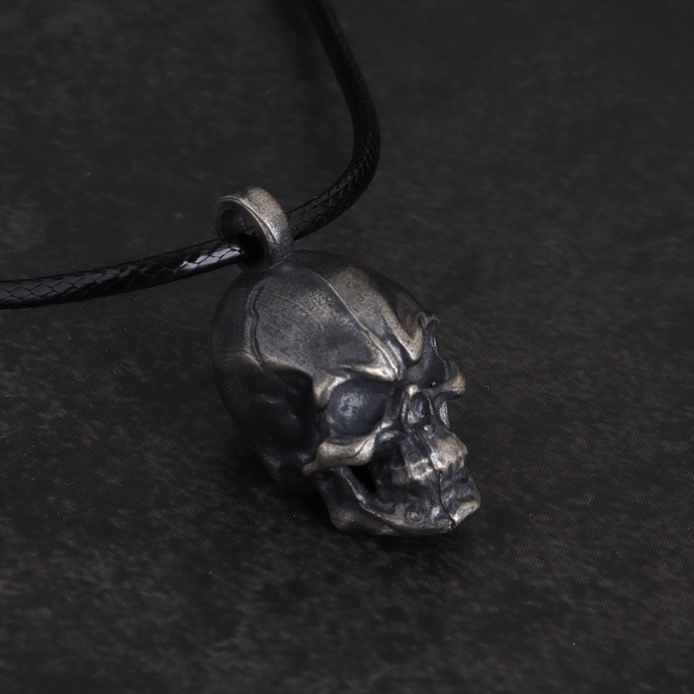 925 Silver Skull Pendant Necklace