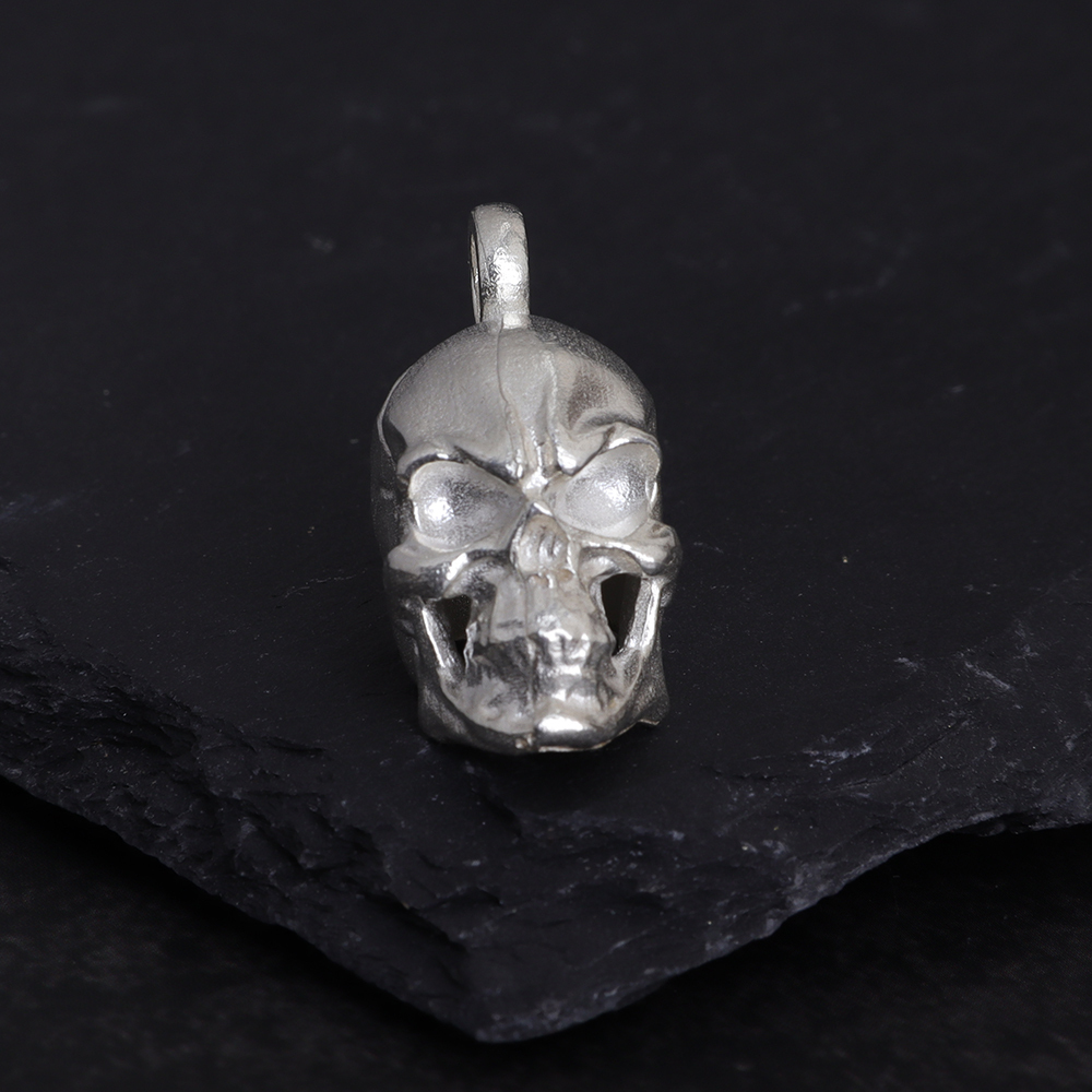 925 Silver Skull Pendant Necklace