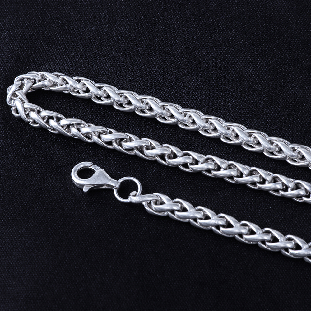 Oxidized Silver Chopin Chain