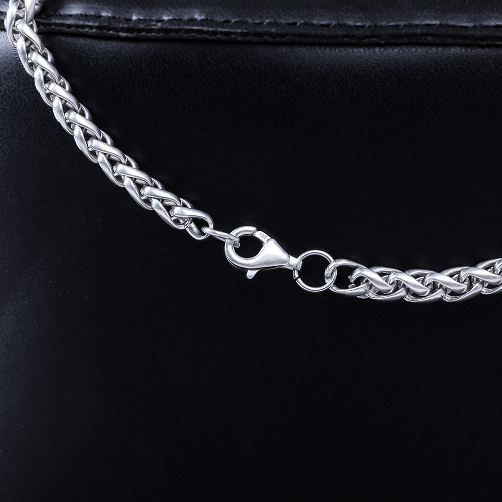 Oxidized Silver Chopin Chain