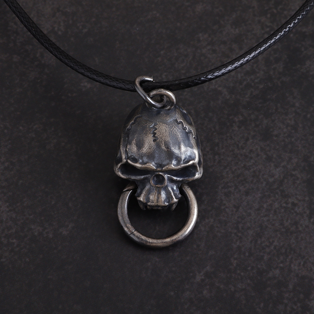 Skull Pendant no Jaw Handmade in Sterling Silve