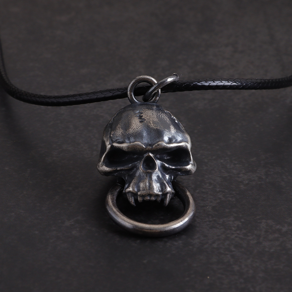 Skull Pendant no Jaw Handmade in Sterling Silve