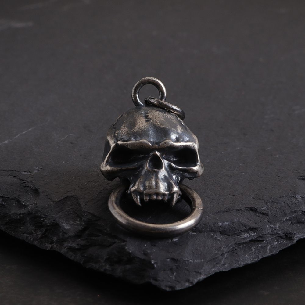 Skull Pendant no Jaw Handmade in Sterling Silve