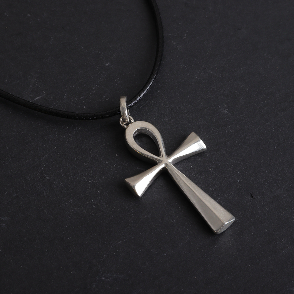 Silver Ankh Cross Pendant Necklace Pendant handmade