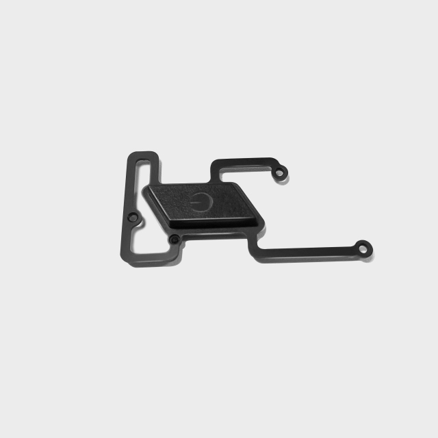Black power Button custom plastic parts