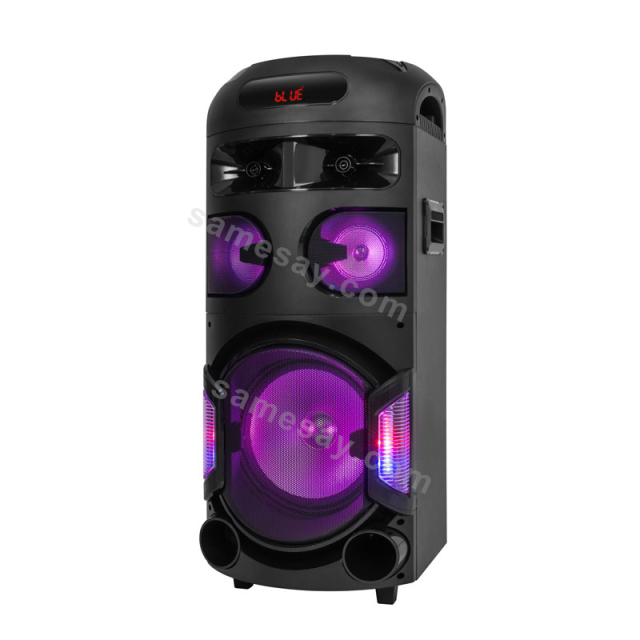 PT1202 party speaker for outdoor camping with colorful LED lights