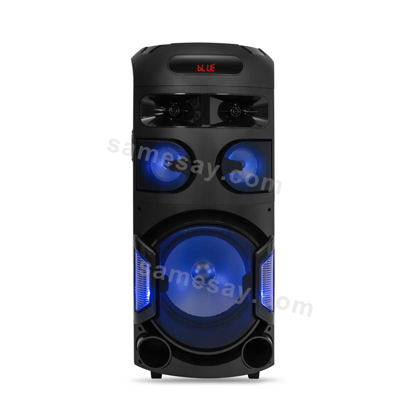 Bluetooth party box speaker with microphone for home karaoke