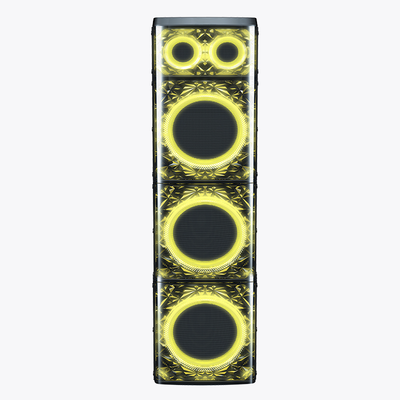 Triple 12" Party Speaker With Transprent Front Panel LPT91219Pro