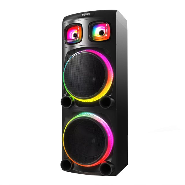 Dual 12" Party Speaker With Transparent Lighting Cover LPT91218