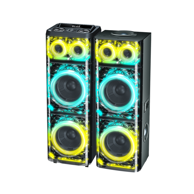 12'' x 2 Woofers Party Speaker Laser Lighting Speakerbox Home DJ System LPT91219SD