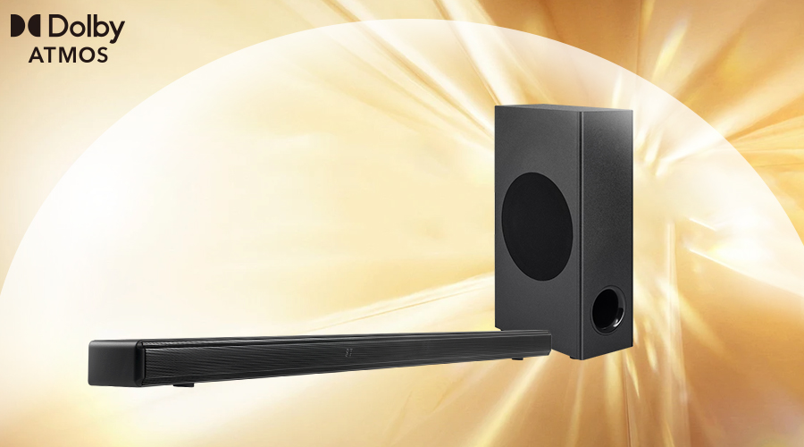 dolby atmos soundbar with smart tv sound bar subwoofer system