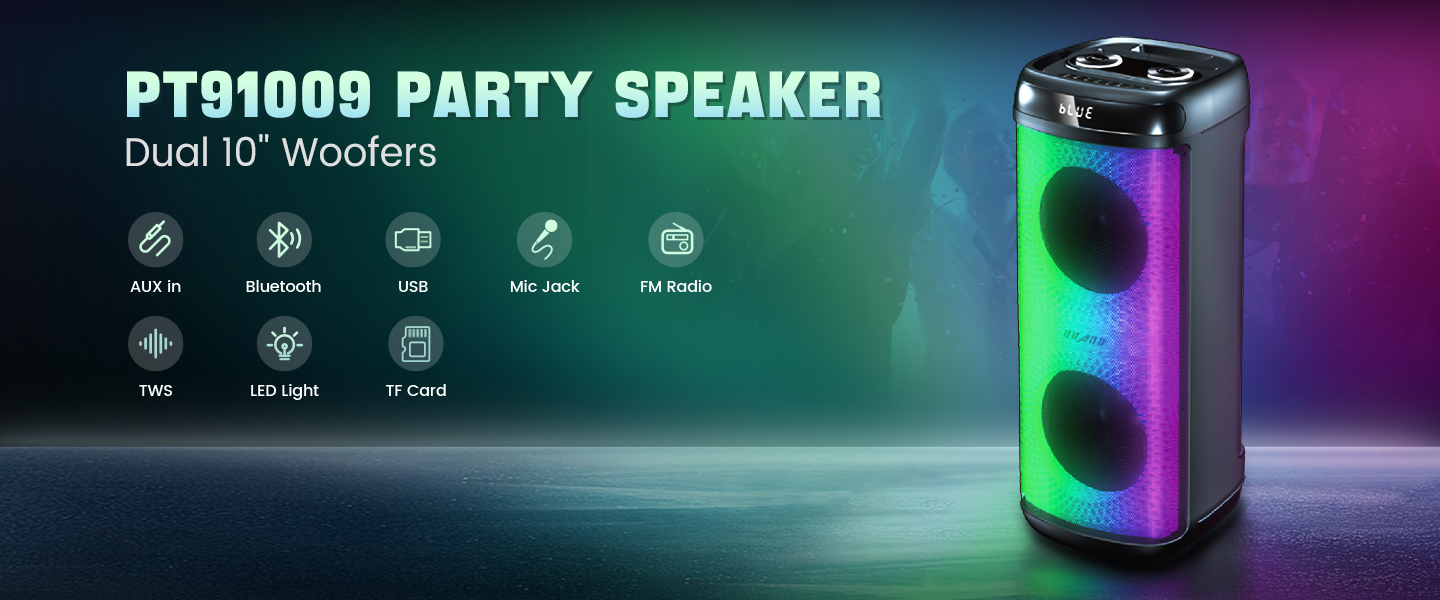 Speaker PartyBox Party Speaker with Powerful Sound Extra Deep Bass