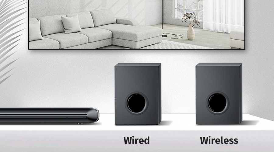 Home Theatre Systems & Soundbar Wired Wireless Subwoofer Options