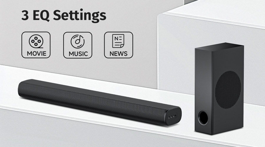 TV Sound Bar EQ Setting Personalized Audio Tuning
