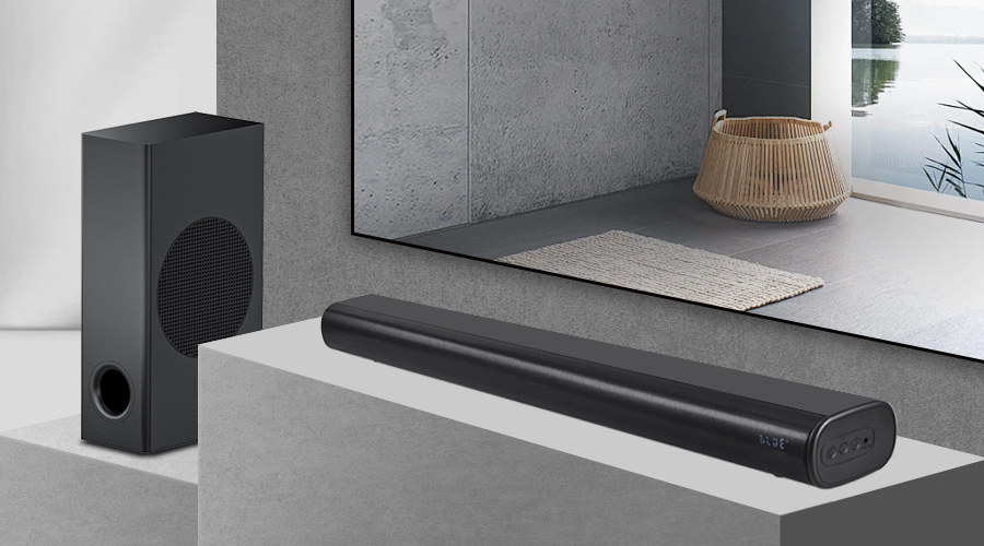 TV soundbar with Wireless subwoofer TV audio soundbar system.jpg