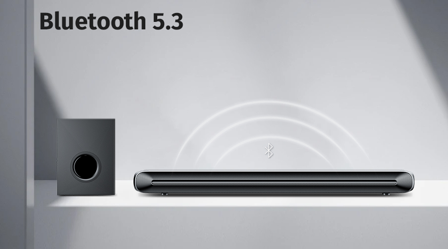 Wireless Soundbar Bluetooth 5.3 Soundbar Smart Soundbar