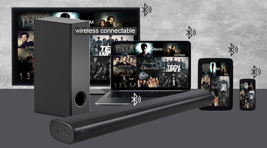 Wireless Wired Subwoofer TV Soundbar Bluetooth Sound Bars