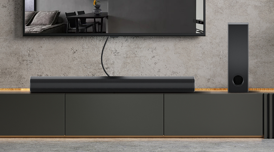 soundbar subwoofer system HDMI TV connection