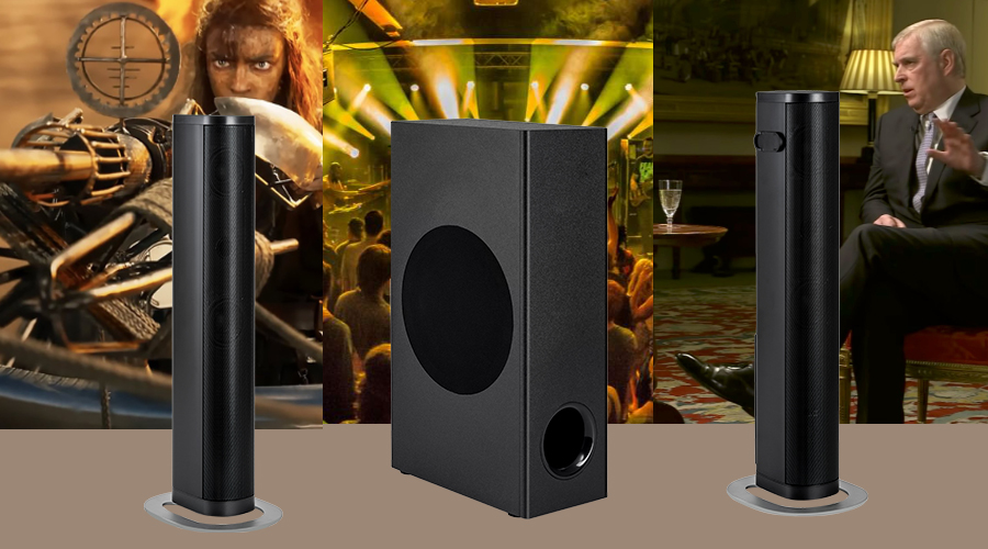 soundbar with wired subwoofer​ movie music news mode soundbar