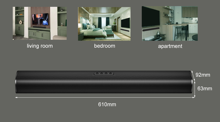TV dolby atmos soundbar for bedroom apartment living room