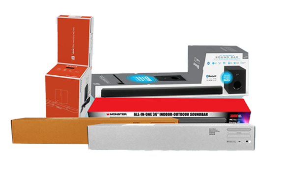 Soundbar custom packaging design