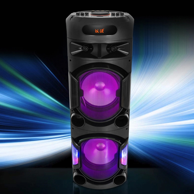 PT91201 Portable wireless party speaker EQ setting vibrant DJ lighting