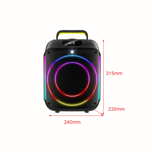 PT615 Rechargeable Speaker with AUX, USB, and Bluetooth Options