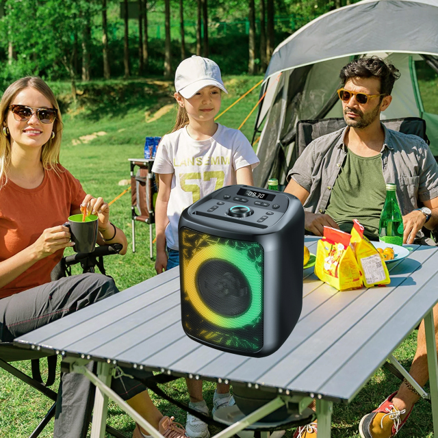 PT608 Rechargeable Bluetooth Speaker Partybox For Camping Application.jpg