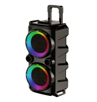 double 8 inch portable party speaker bluetooth