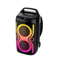 double 6.5 inch backpack vibe led party speaker