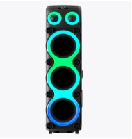 triple 10 inch loudest party speaker