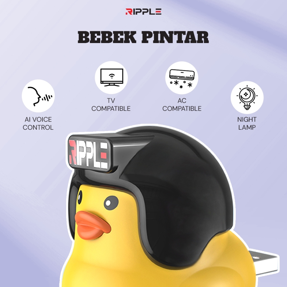 【Hello Duck】Ripple Smart AI Remote Bebek Pintar Smart AI Remote TV AC Night Lamp