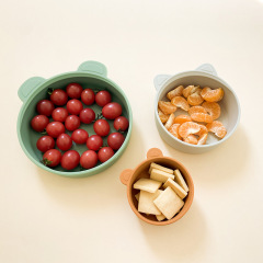 Silicone baby bowl anti-fall