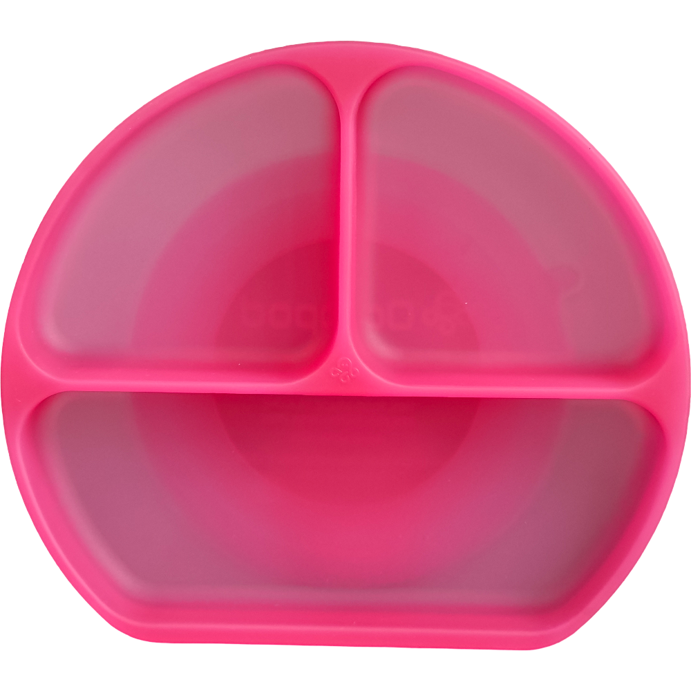 Silicone Divided Unbreakable Silicone Baby and Toddler Dinner Plates