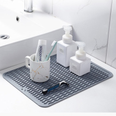 Silicone non-slip dish drying mat for Kitchen Counter, Sink, Refrigerator or Drawer mats