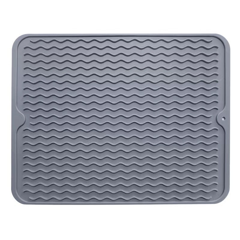 Silicone non-slip dish drying mat for Kitchen Counter, Sink, Refrigerator or Drawer mats