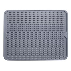Silicone non-slip dish drying mat for Kitchen Counter, Sink, Refrigerator or Drawer mats