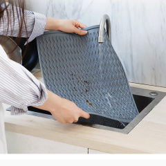 Silicone non-slip dish drying mat for Kitchen Counter, Sink, Refrigerator or Drawer mats