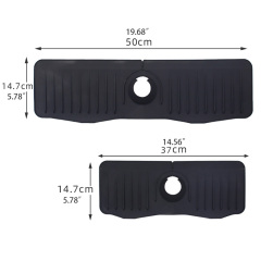 Silicone draining mat Sink Faucet Mat Splash Guard Accessories for Kitchen Bathroom