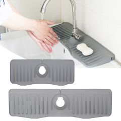 Silicone draining mat Sink Faucet Mat Splash Guard Accessories for Kitchen Bathroom