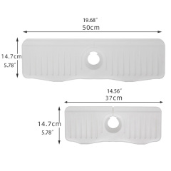 Silicone draining mat Sink Faucet Mat Splash Guard Accessories for Kitchen Bathroom