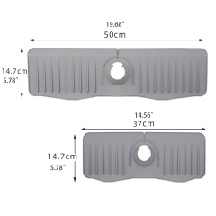Silicone draining mat Sink Faucet Mat Splash Guard Accessories for Kitchen Bathroom