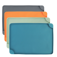 Waterproof Silicone Pet Feeding Mat For Dog Cat Food And Water Bowl Anti-slip Placemat