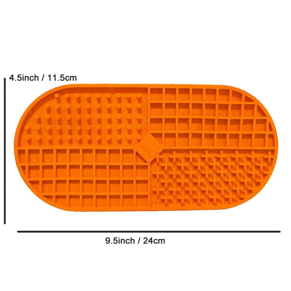 Silicone slow feeder licking pad for pet food dog cat mat with suction cups