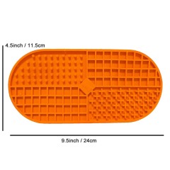 Silicone slow feeder licking pad for pet food dog cat mat with suction cups