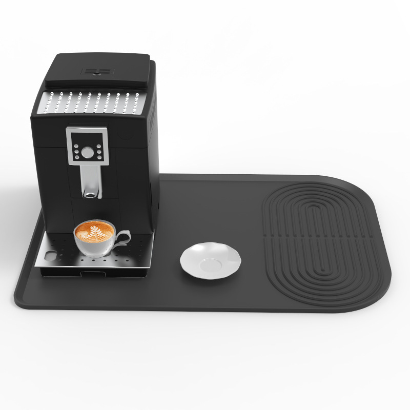 Wholesale Silicone Anti-slip Coffee Bar Mats for Countertop Under Coffee Maker Mat Coffee Tray, Kitchen Counter Dish Drying Mat