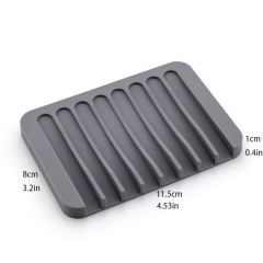Self Draining Soap Dishes Premium Silicone Waterfall Soap Holder & Saver for Bathroom, Kitchen