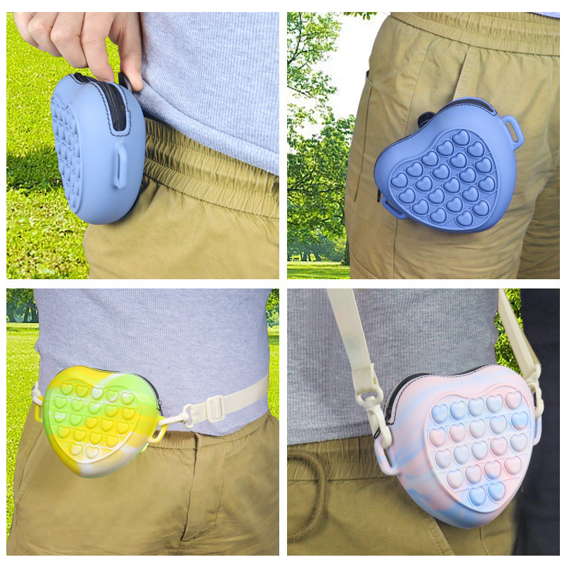 Silicone Portable small training Dog Treat Pouch snack Bag with Waist Clip and Waist Belt