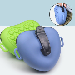 Silicone Portable small training Dog Treat Pouch snack Bag with Waist Clip and Waist Belt