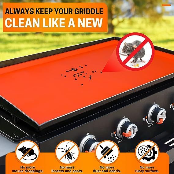 Silicone Griddle Mat for Blackstone Grill Cover Mats Top Cover